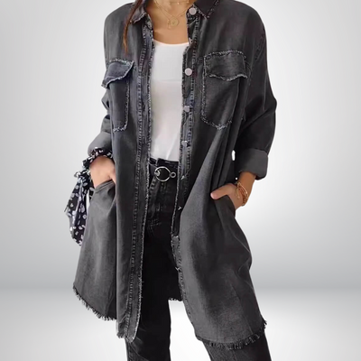 Sofia® | Stylish and Versatile Long-Sleeved Denim Jacket with Collar