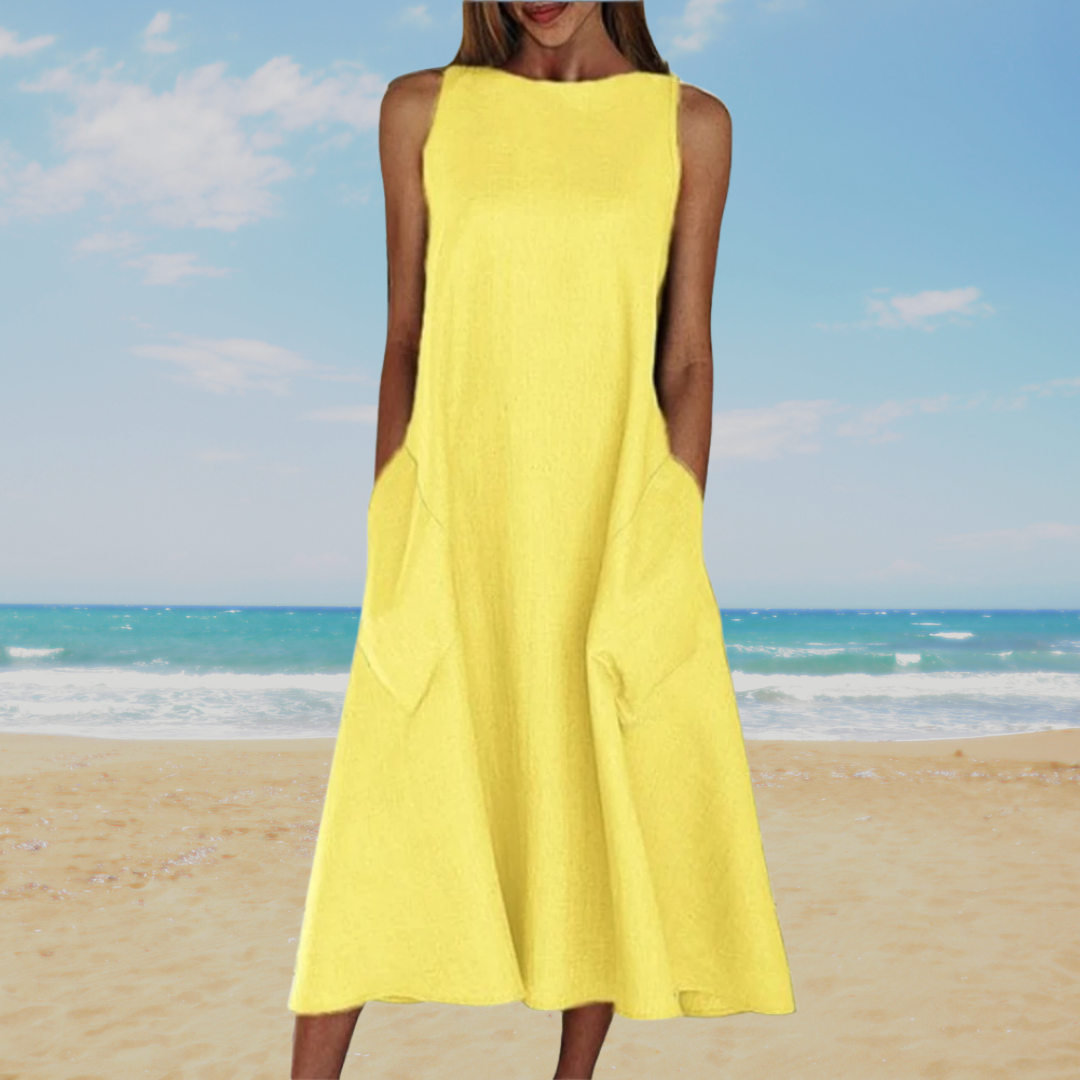 Iris | Simple Solid Summer Dress