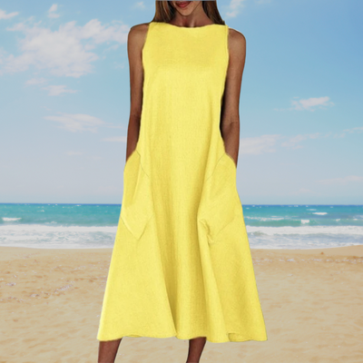 Iris | Simple Solid Summer Dress