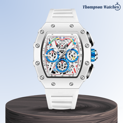 Cairo | Color-Popped Skeleton Dial Futuristic Watch