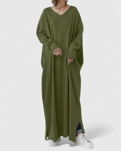 Olivyra | Comfortable V-Neck Dress