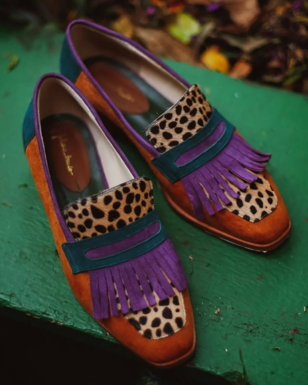NORTHLINE STUDIO | LOAFER WITH FRINGES AND ANIMAL PRINT