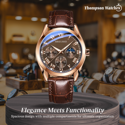 Stephen | Elegant Moon Phase Chronograph