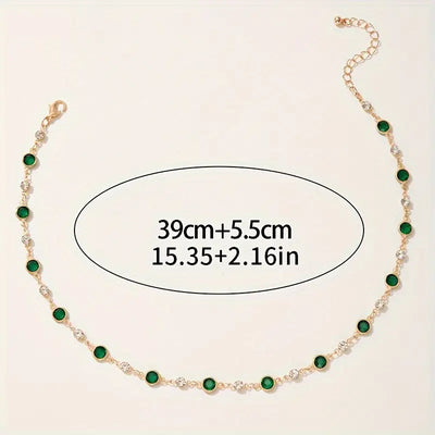 Emerald Green Pendant Necklace