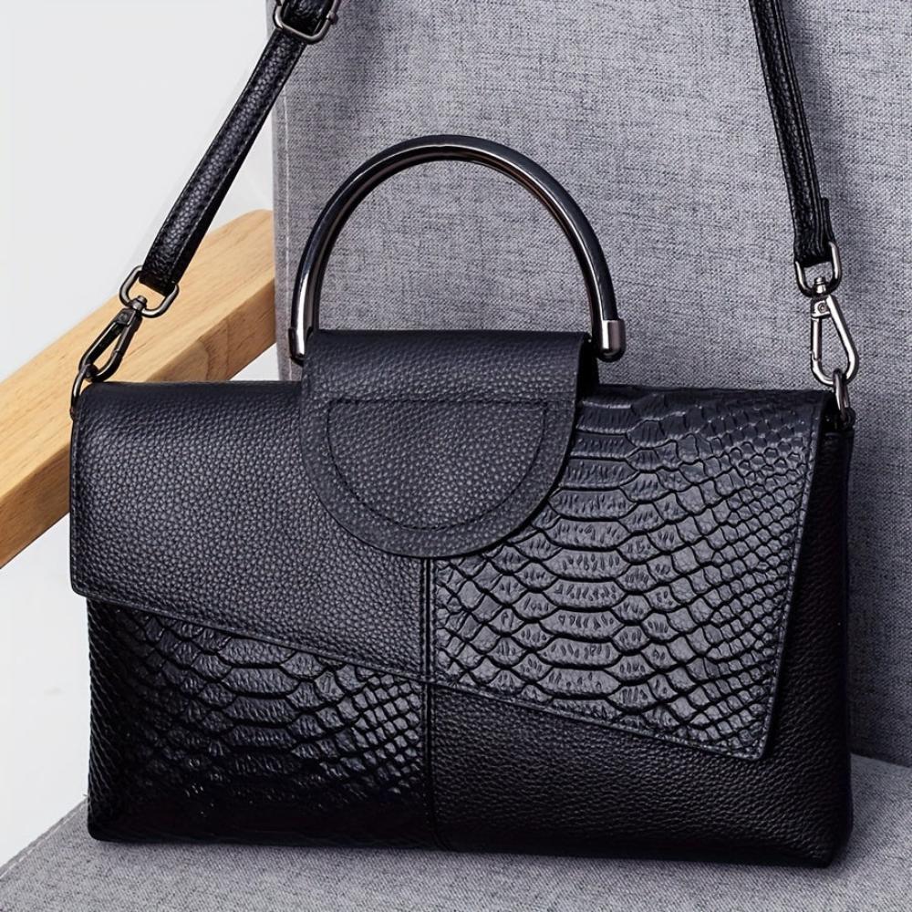 Celeste | Luxury Handbag with Crocodile Pattern