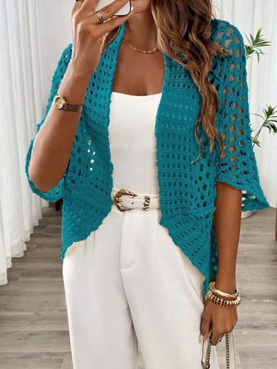 NORTHLINE STUDIO | OPEN-WEAVE CROCHET CARDIGAN