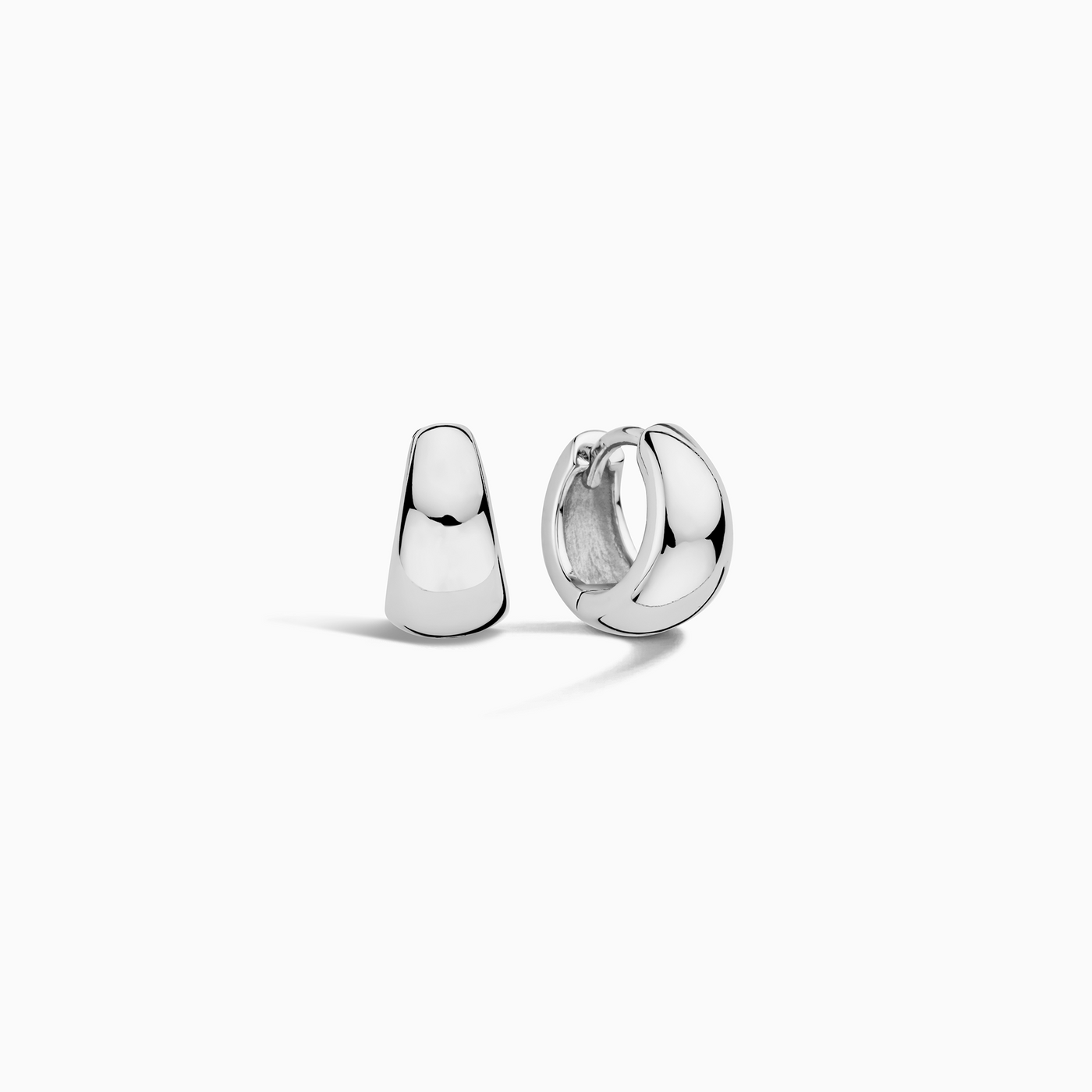 Rue Mini Hoops | White Gold 18k