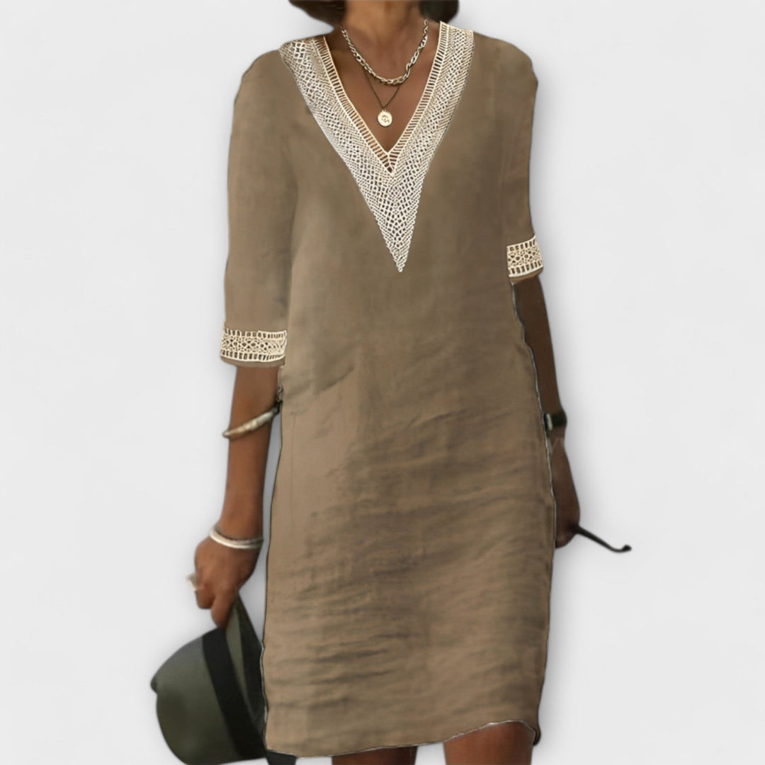 Emelia™ | Cotton And Linen Dress