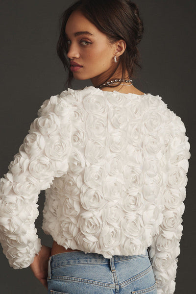 Scarlett™ - Elegant Floral Jacquard Jacket