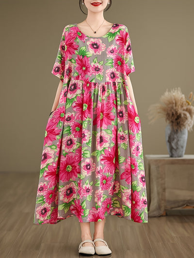 Freya | Bold Blossom Maxi Dress