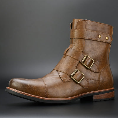 Auguste Lavallée Ankle-High Biker Leather Boots