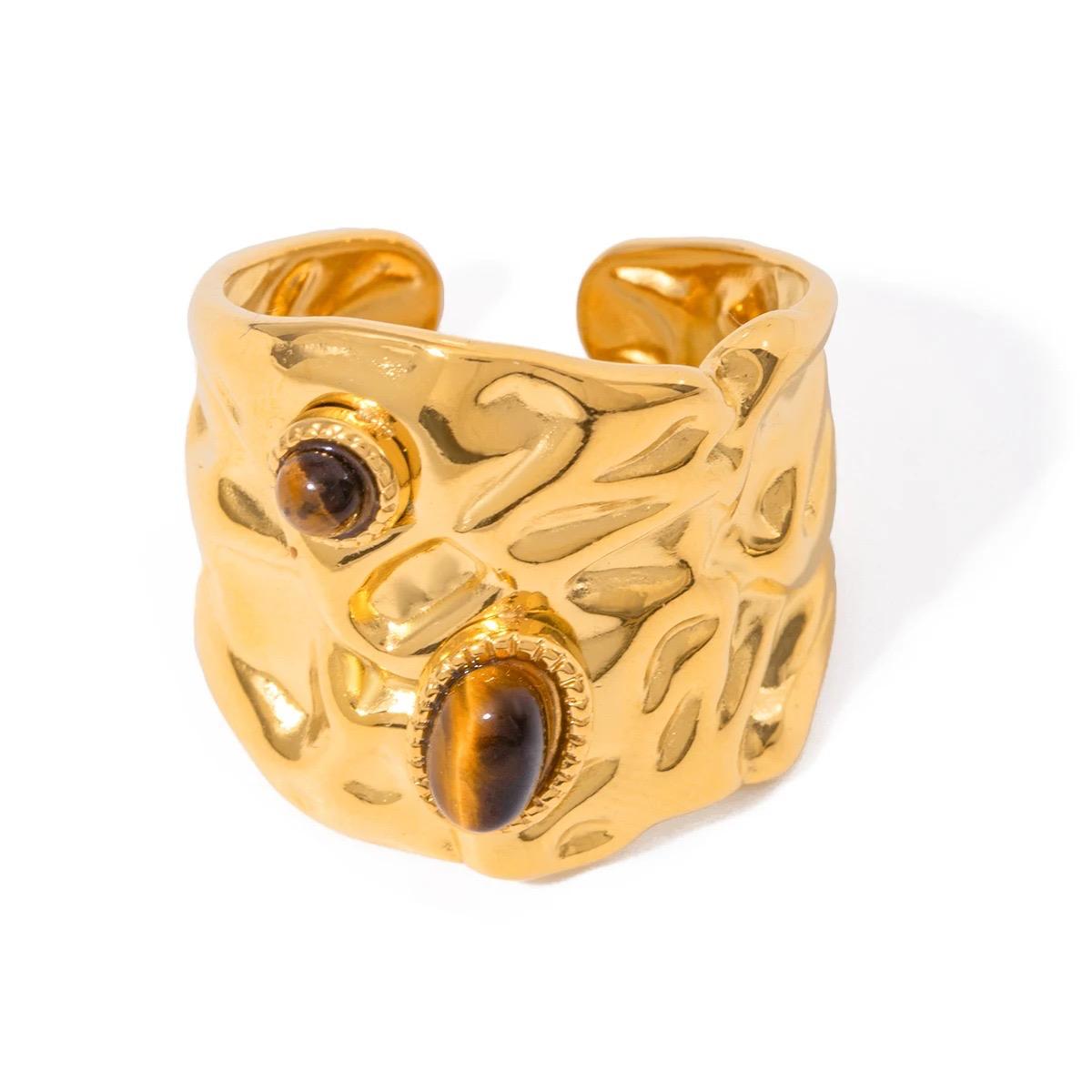 Tiger Eye Textured Ring