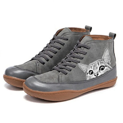 Vera | Leather Ankle Boots for Cat Lovers