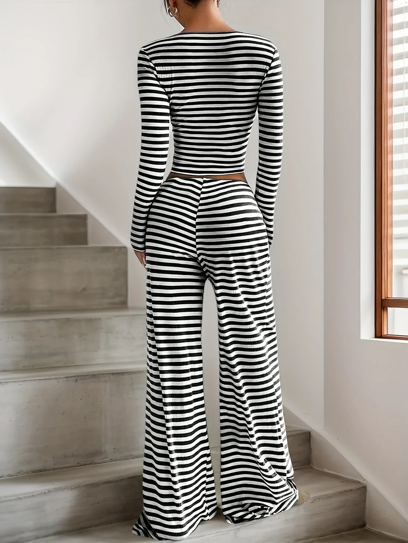 Charlotte™ - Casual Striped Two-Piece Set