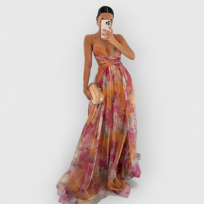 Vada | Maxi dress with floral print