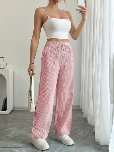 Alina™ | Elegant Striped Pants with Pockets