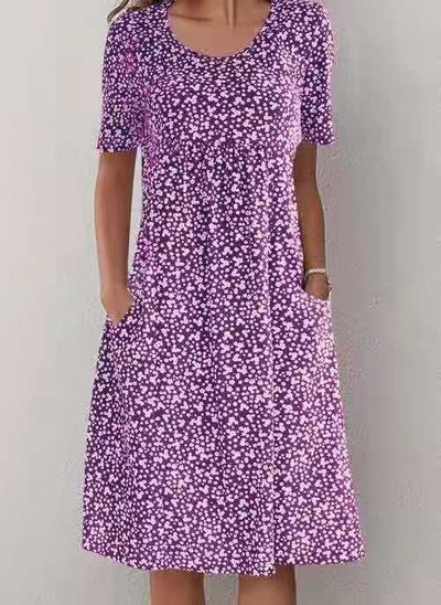 Alisha™ | Round Neck Floral Dress