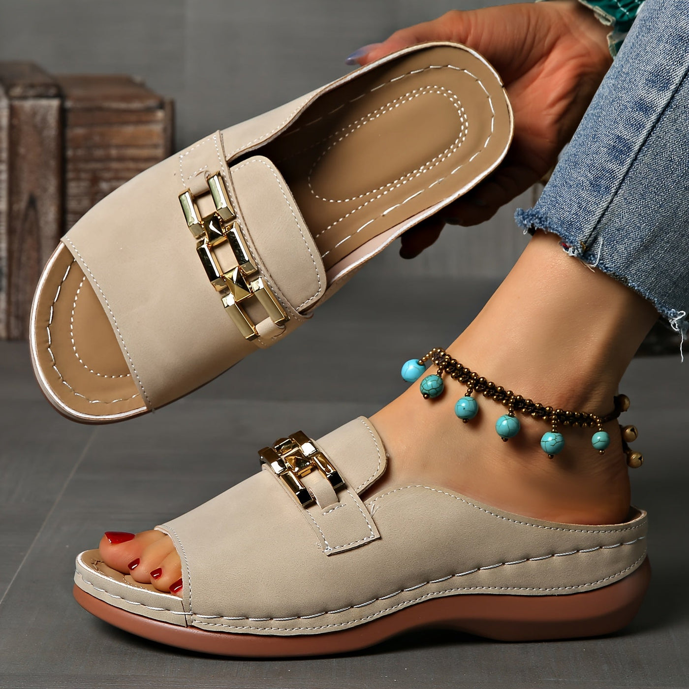 Kathryna™ | Comfy Buckle Sandals