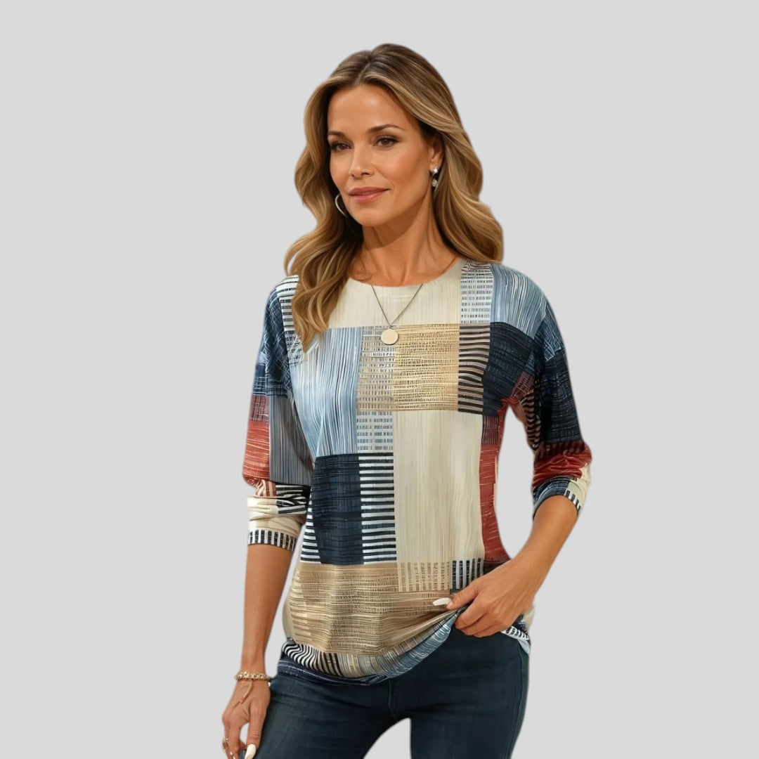 Melissa | Colourful Round Neck T-Shirt