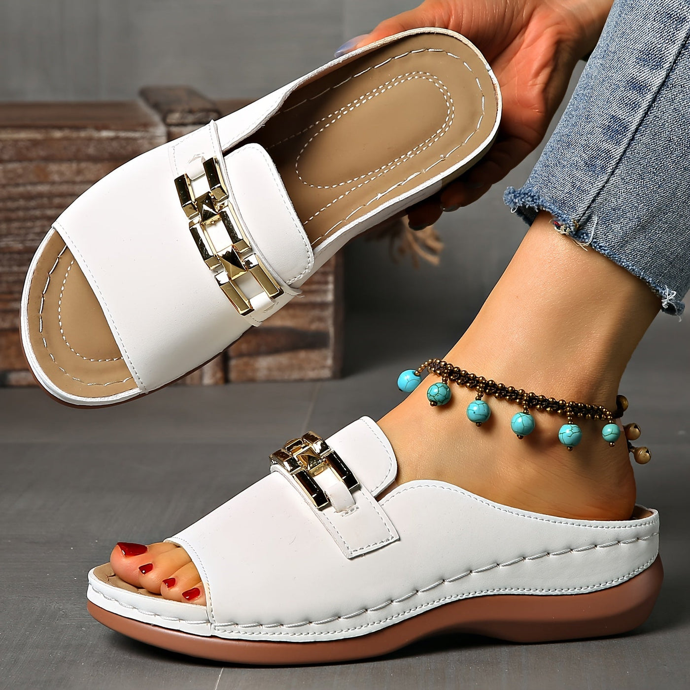 Kathryna™ | Comfy Buckle Sandals