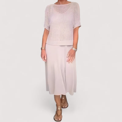 Claudia™ | Summer dress with knitted top