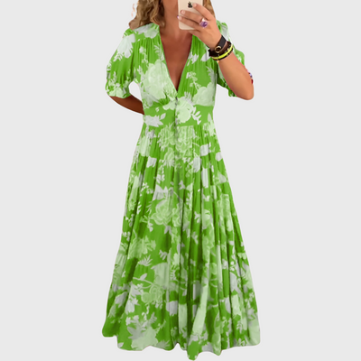 Carina | Floral Accent Dress