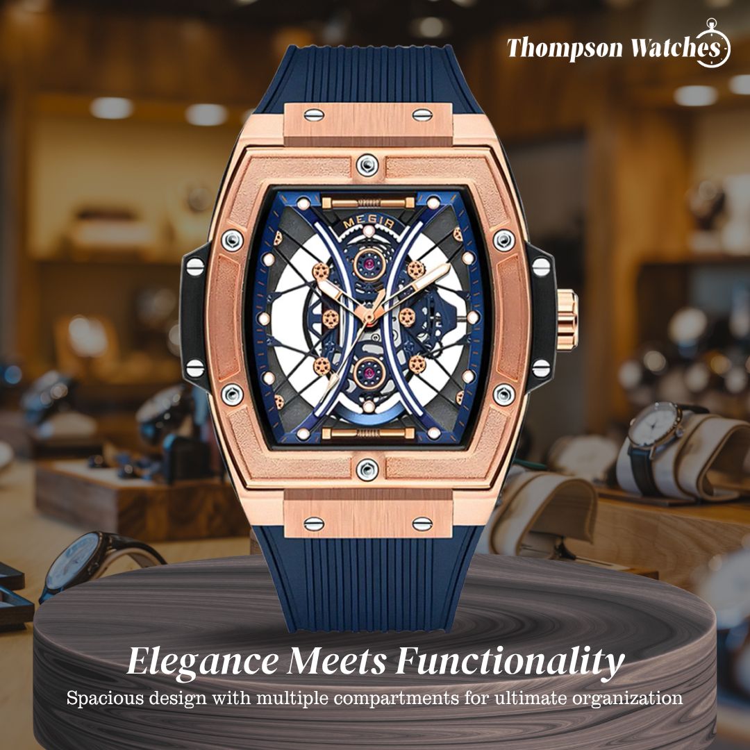 Ryker | Striking Tonneau Case Futuristic Skeleton Build Watch