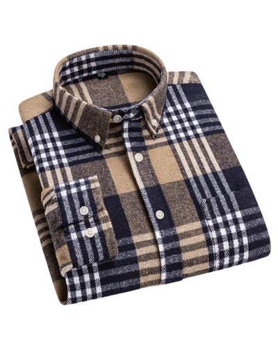 Glenworth – Men’s Winter Plaid Flannel Shirt