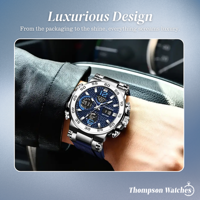 Nate | Men's Dual Display Digital Military Quartzwatch