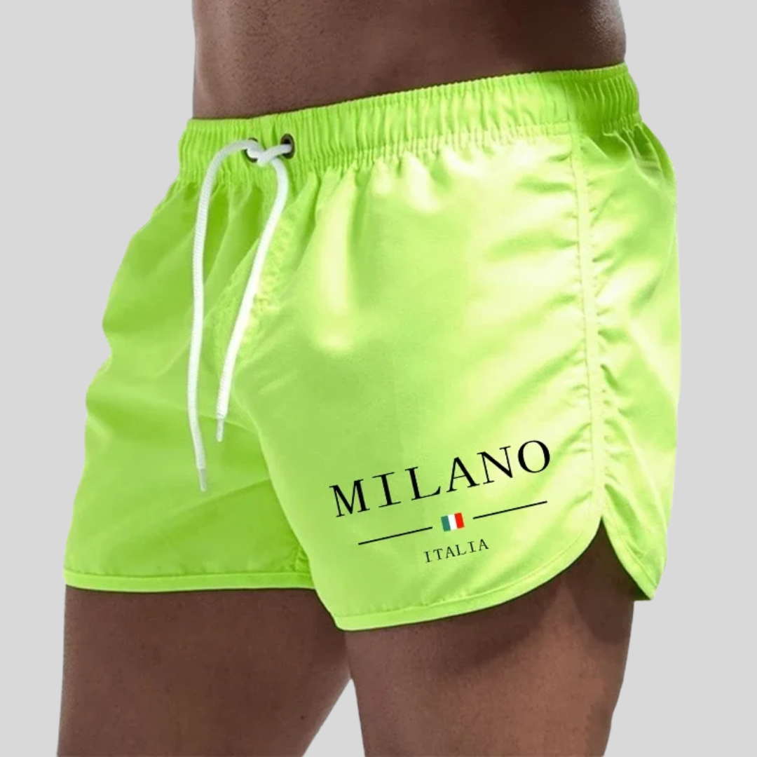 Milano - Short swim trunks with Italian character