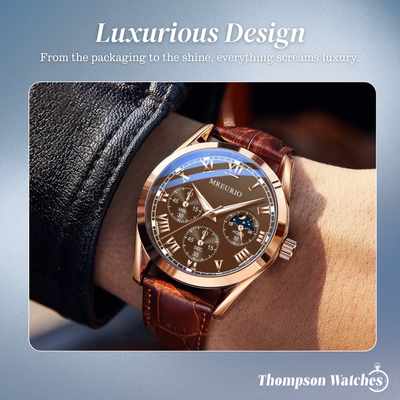 Stephen | Elegant Moon Phase Chronograph