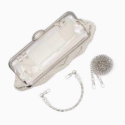 Pristine Pearl Clutch Bag