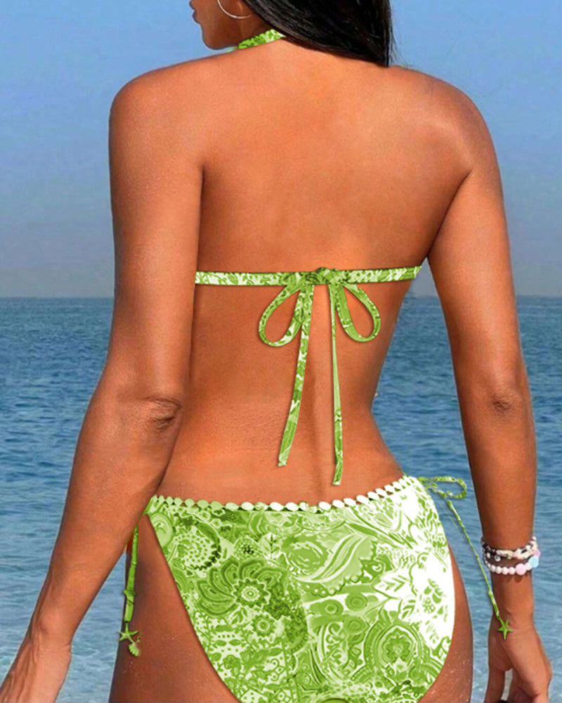 Valerie - Vibrant Lace Neck-Tie Bikini