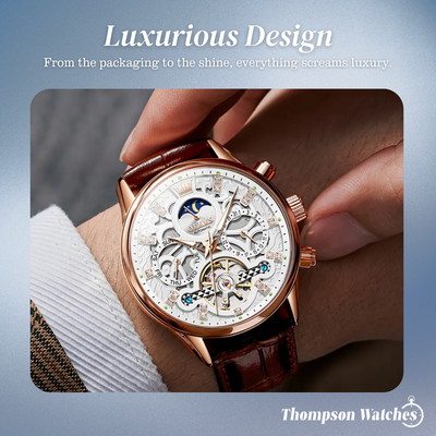 Emmett | Automatic Mechanical Watch with Leather Strap