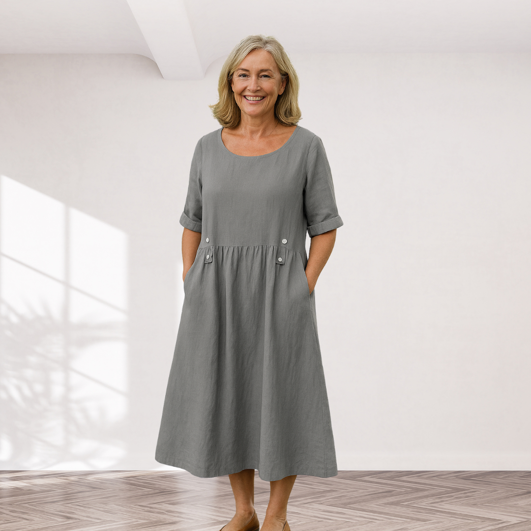 Evelyn | Button Summer Dress with Pockets