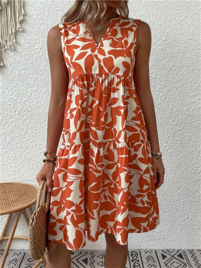 Elodia | Summer Dress with Leaves