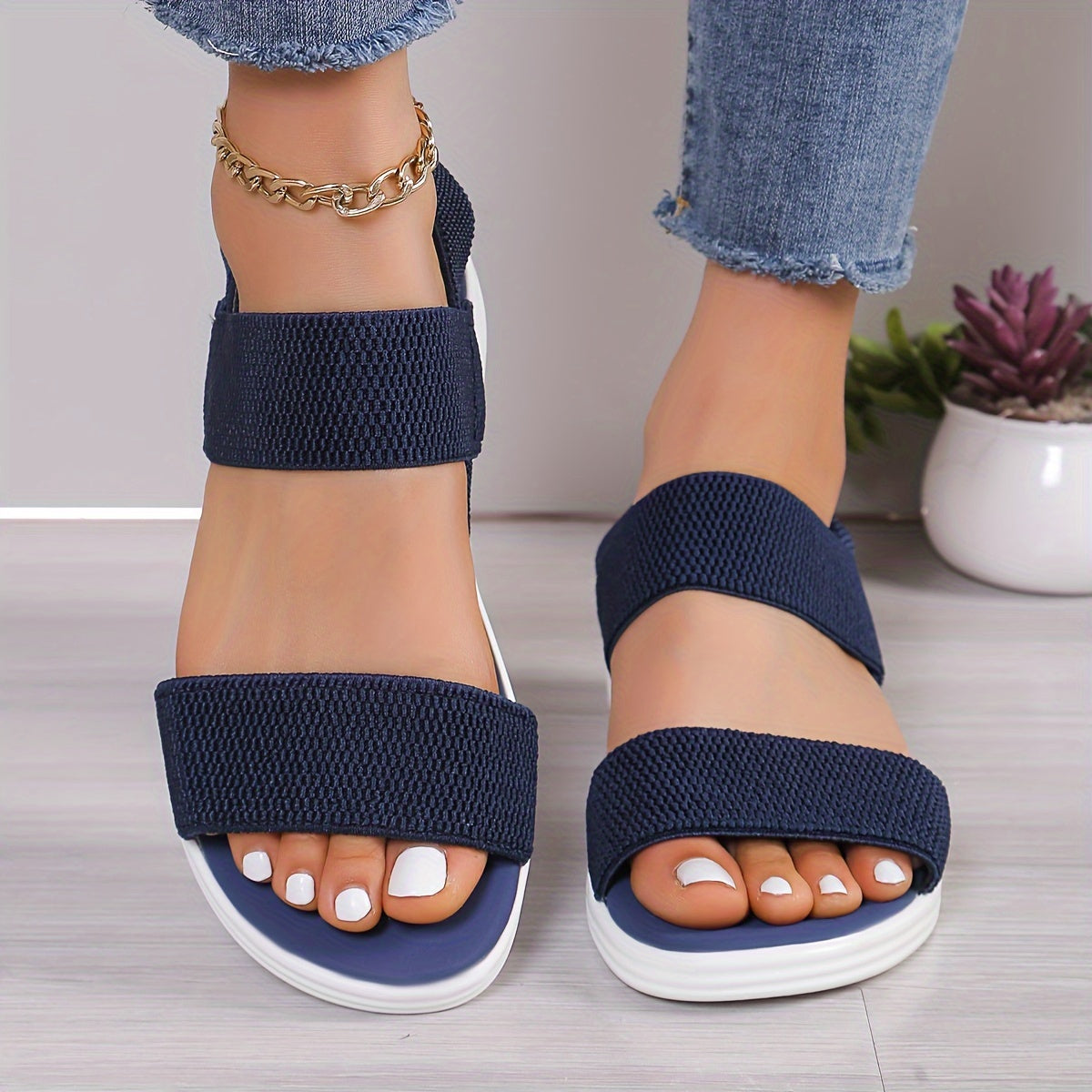 Emilia ~ Lightweight Stretch Sandals