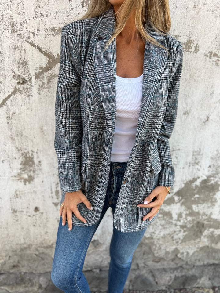 Elaina™ | Stylish Checked Blazer