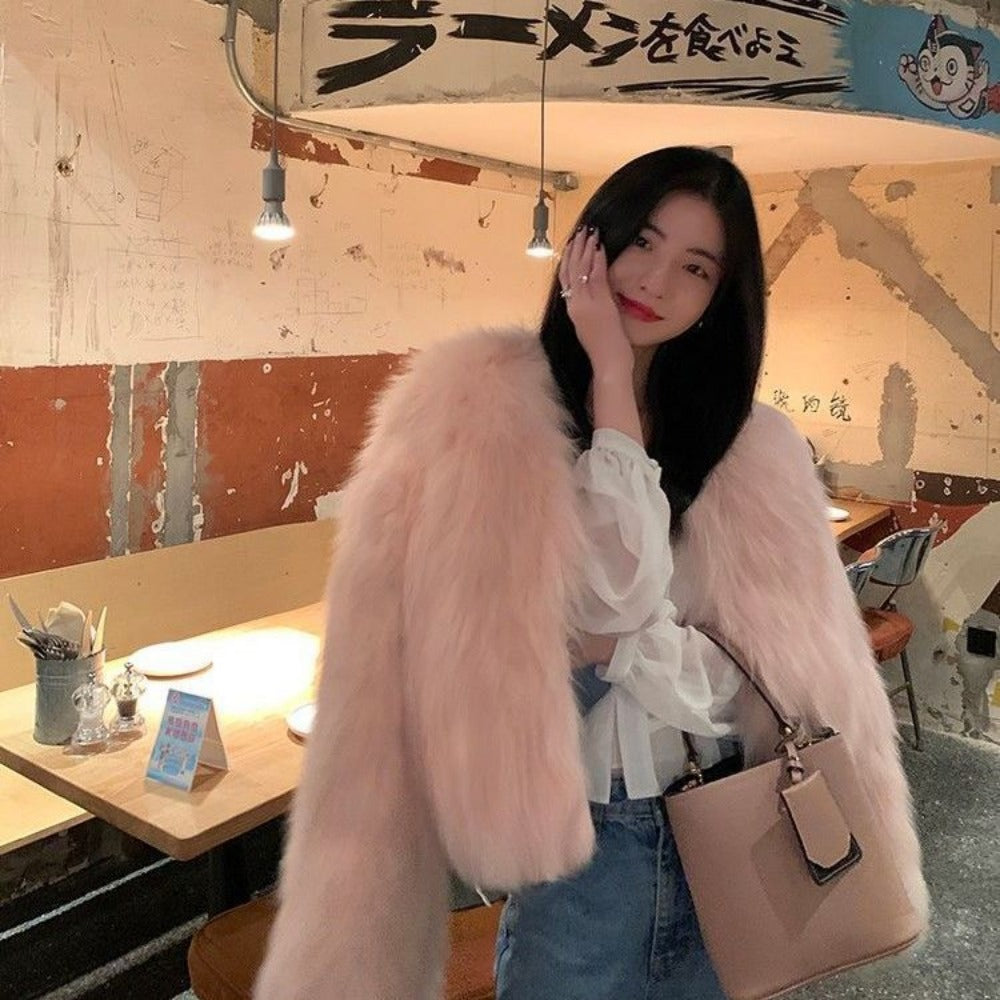 Amelia | Women’s Stylish Faux Fur Party Jacket