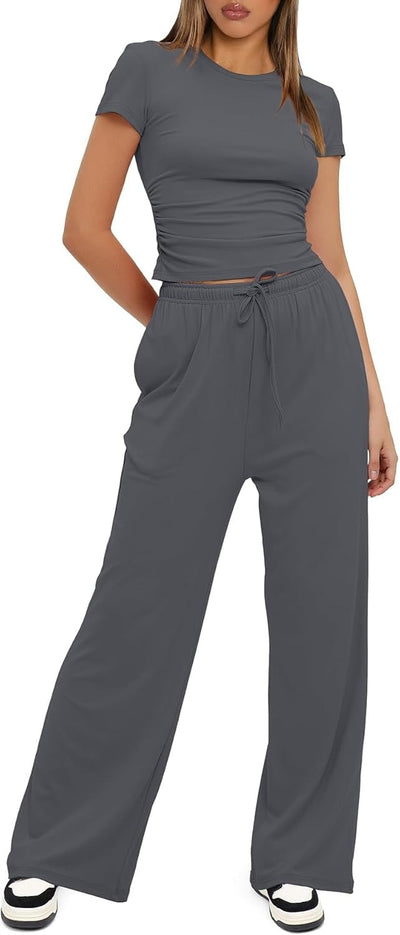 Cozy Flow 2 Piece Wide-Leg Set