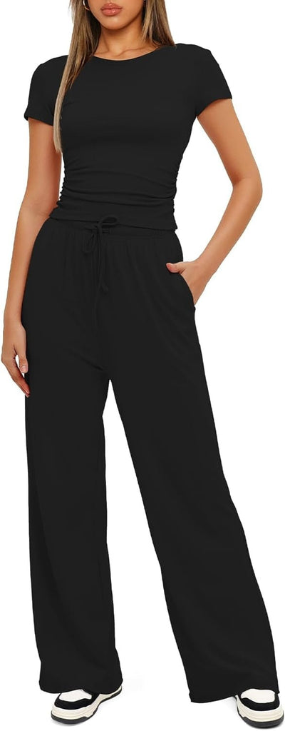 Cozy Flow 2 Piece Wide-Leg Set