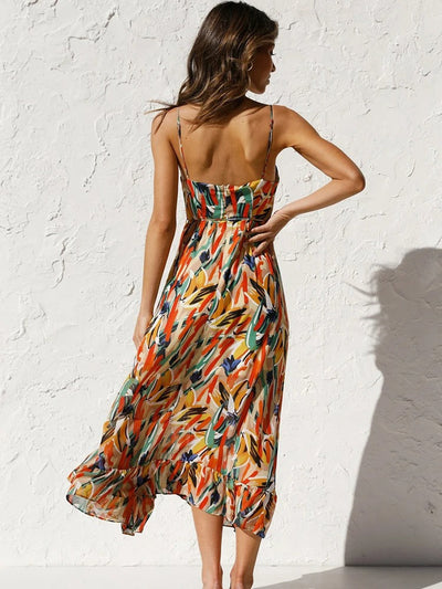 Emily™ | Floral Long Dress with Strap