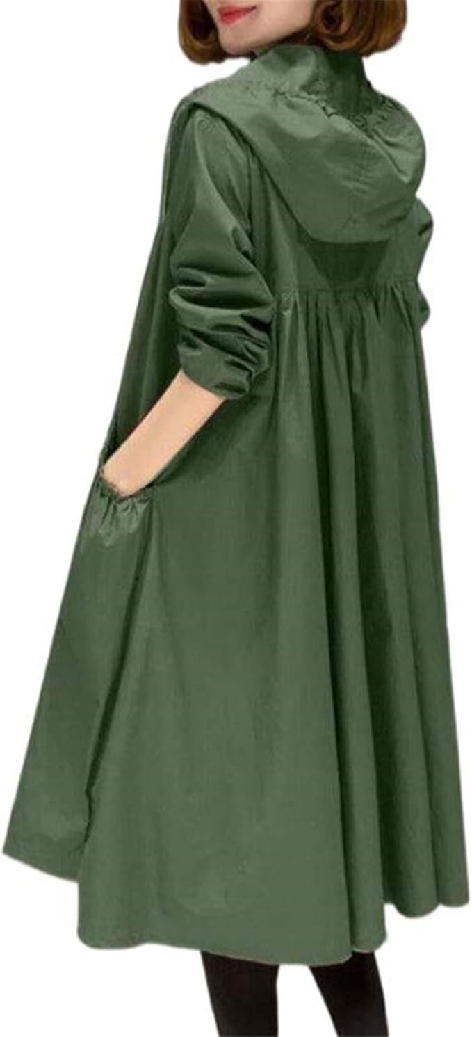 Scarlett™- Comfortable Hooded Trench Coat