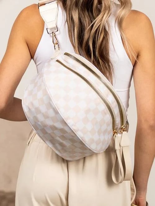Elsie - Checkered Bum Bag