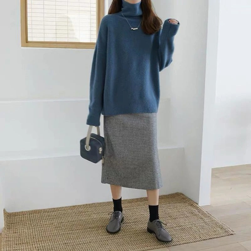 Julia | Soft High-Neck Knit Sweater