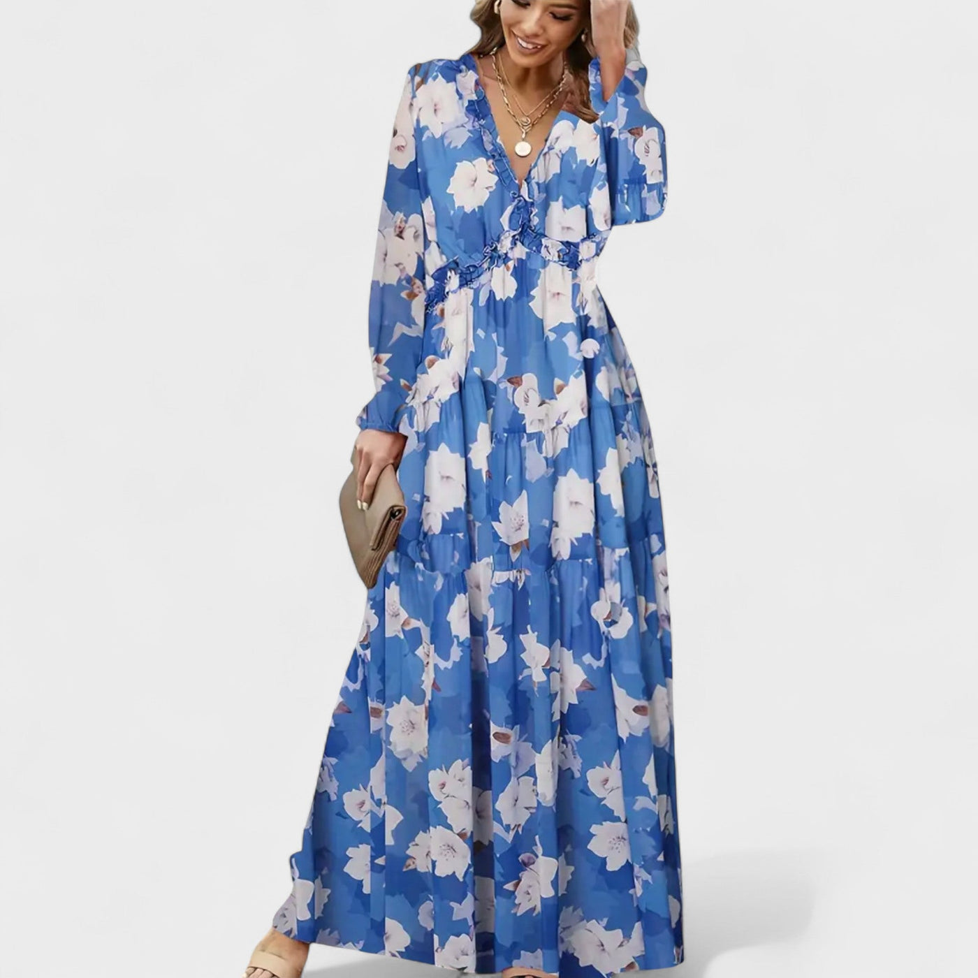 Zinnia | Floral Tiered Maxi Dress