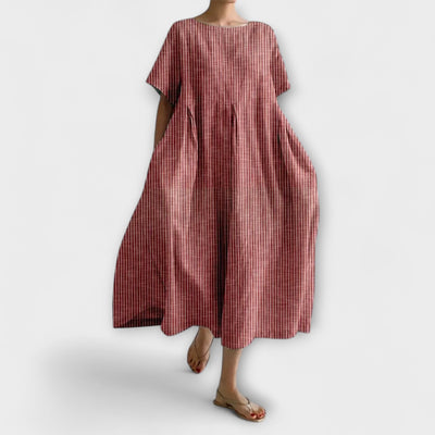Ruby | Relaxed Linen-Blend Pocket Dress