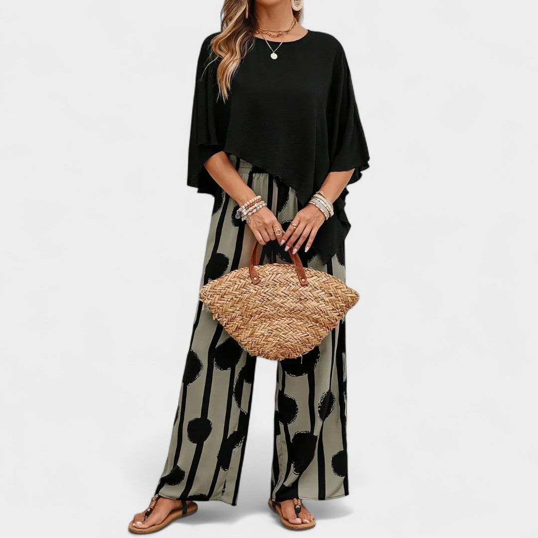 LAUREN | RELAXED PRINT PANTS SET