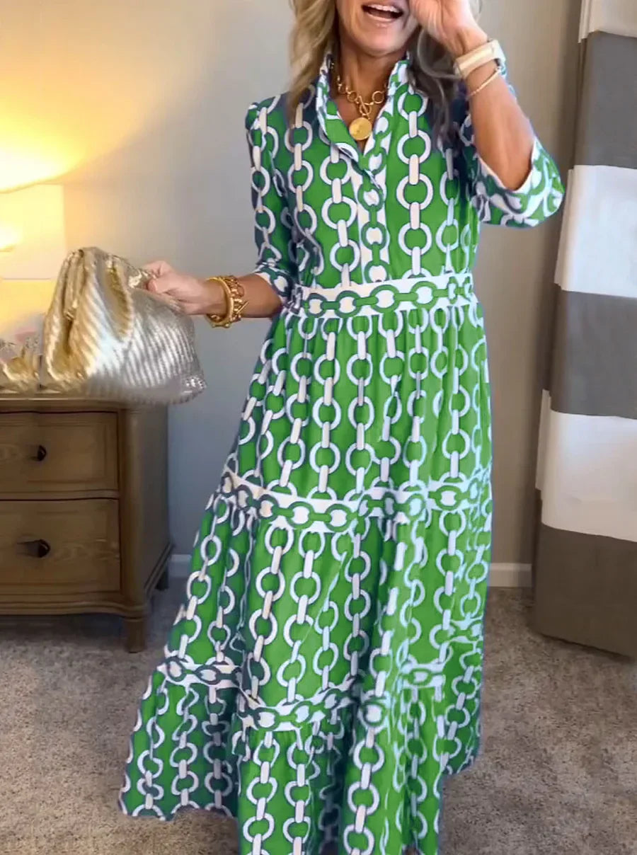 Juliette ~ Chain Link Midi Dress