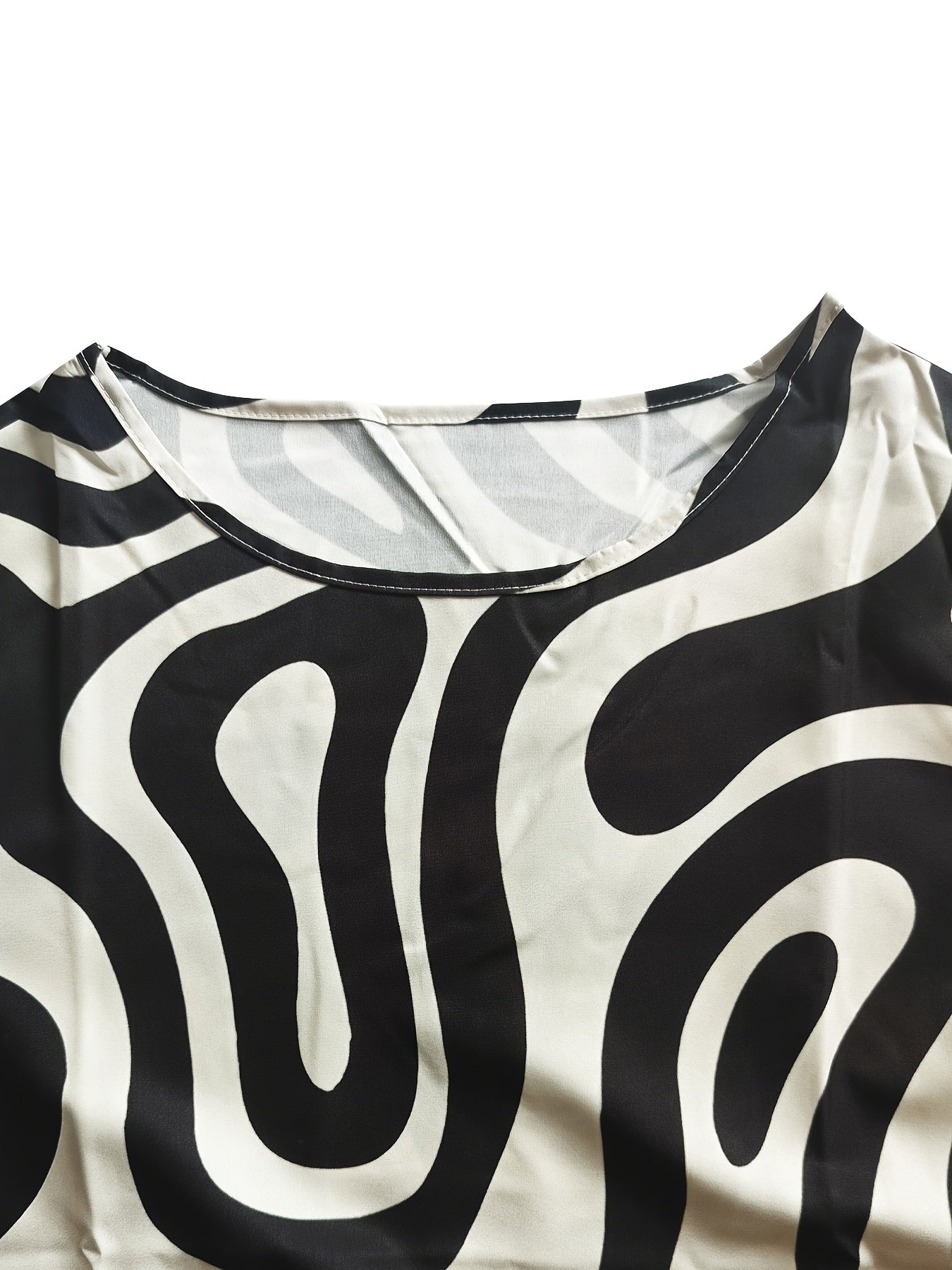 Nova | Monochrome Muse Abstract Maxi Dress